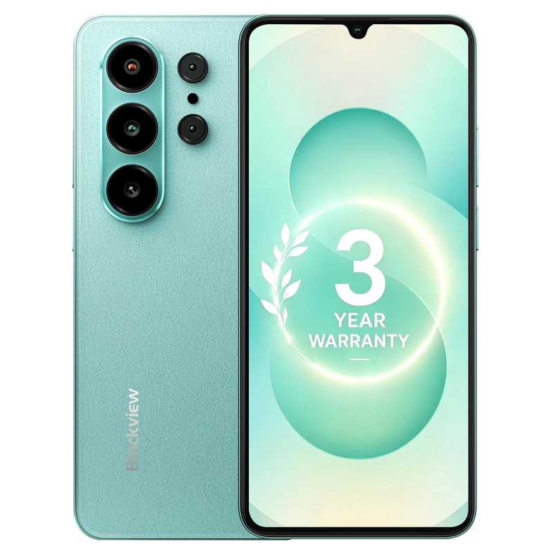 Blackview WAVE 10C Mobile Phones,Android 16 Phone,6.88" HD+ Unlocked Smartphone 16GB+32GB(1TB TF),32MP+13MP, 5000mAh,Dual SIM/Face ID/GPS/OTG,Warranty 3 Years,Green