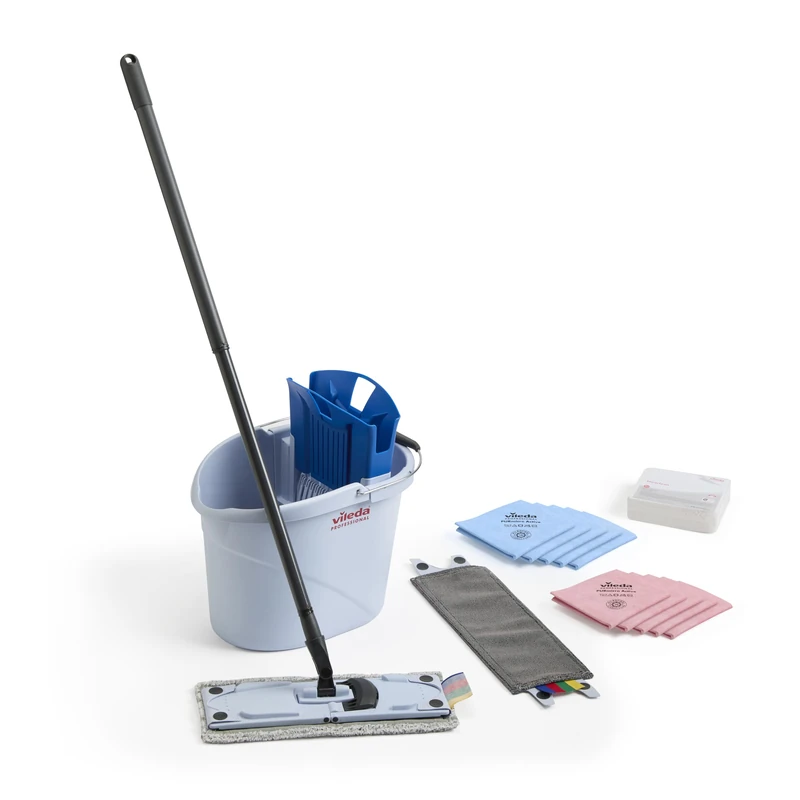 Vileda Professional,UltraSpeed Mini Quick Start Kit, 15L Flat Mop