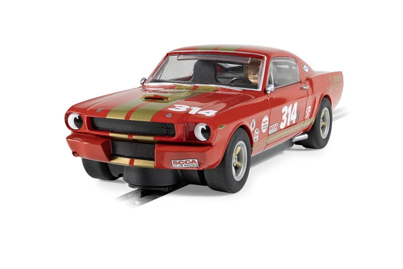 Superslot H4658 Shelby GT350H - Red and Gold Slot Cars racing circuit