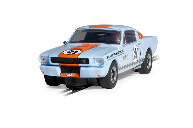Superslot H4570 Shelby GT350 - Gulf Edition Toy Slot Car for use with Race Tracks or Set - Small Kids Gift Ideas for Boy/Girl Ages 3 Accessories