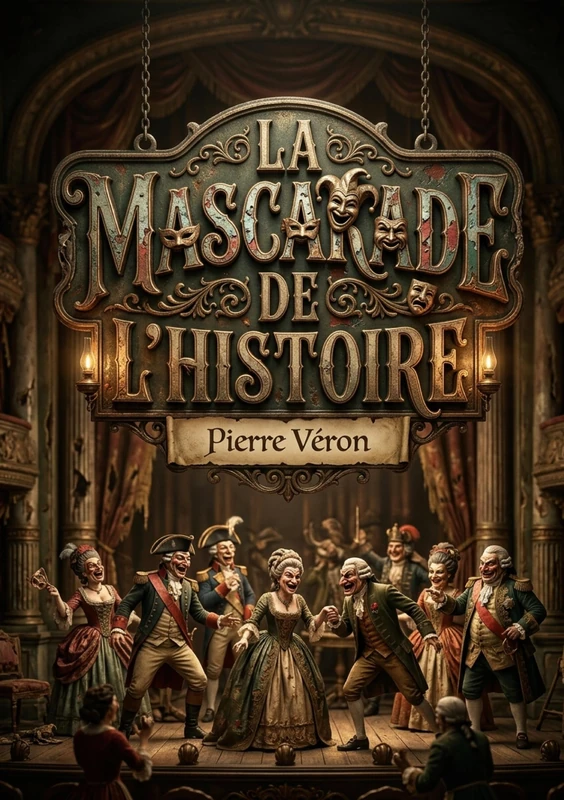 La Mascarade de l'histoire: Un dictionnaire satirique et impertinent de Pierre Véron, offrant des portraits mordants de figures historiques et contemporaines.