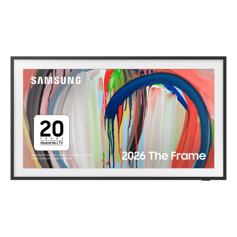 Samsung Smart TV 55-Inch LS03HE The Frame 4K QLED Glare Free, HDR 10+, Motion Xcelerator 144Hz, Dolby Atmos, Gaming Hub, FreeSync Premium, Art Mode, Voice Control with AI(VAC), Alexa Built-in [2026]
