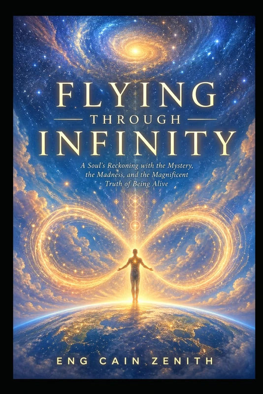 FLYING THROUGH INFINITY: A Soul's Reckoning with the Mystery, the Madness, and the Magnificent Truth of Being Alive