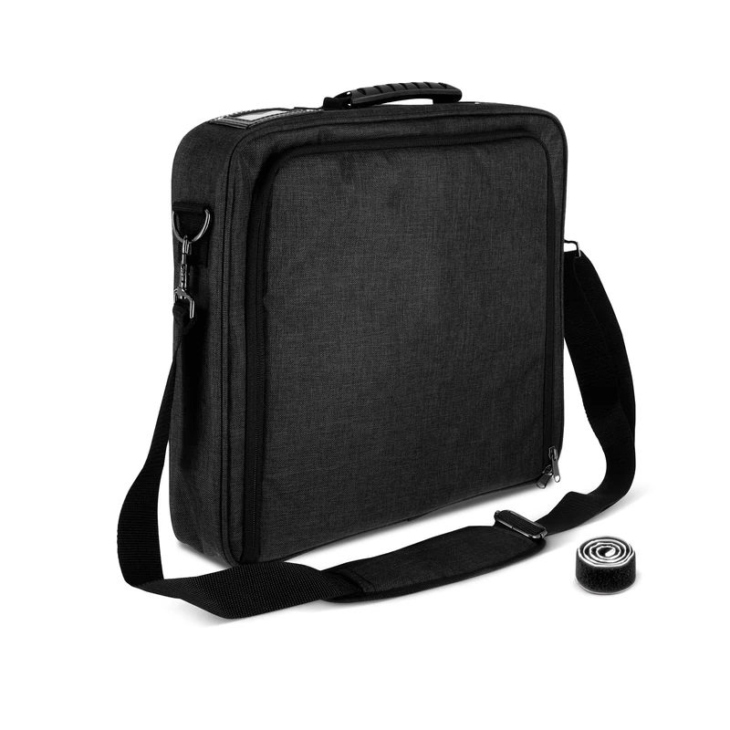 Adam Hall 19" Parts ORGAFLEX RACK BAG 02 - Padded organizer bag with hook-and-loop fastener for 19" racks, 2U, grey