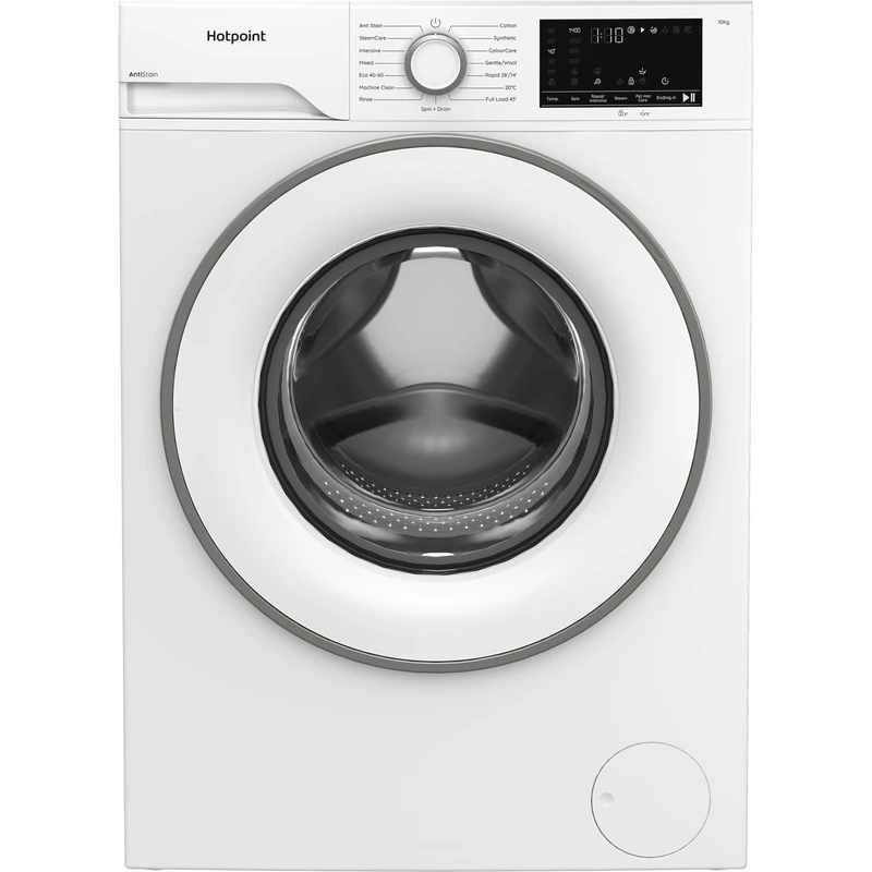 Hotpoint AntiStain 10kg Washing Machine with Steam - White