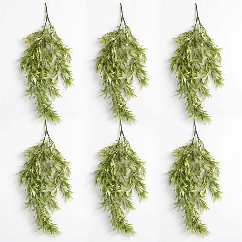 Multipack Leaf Design Artificial Hanging Plants - Image 1