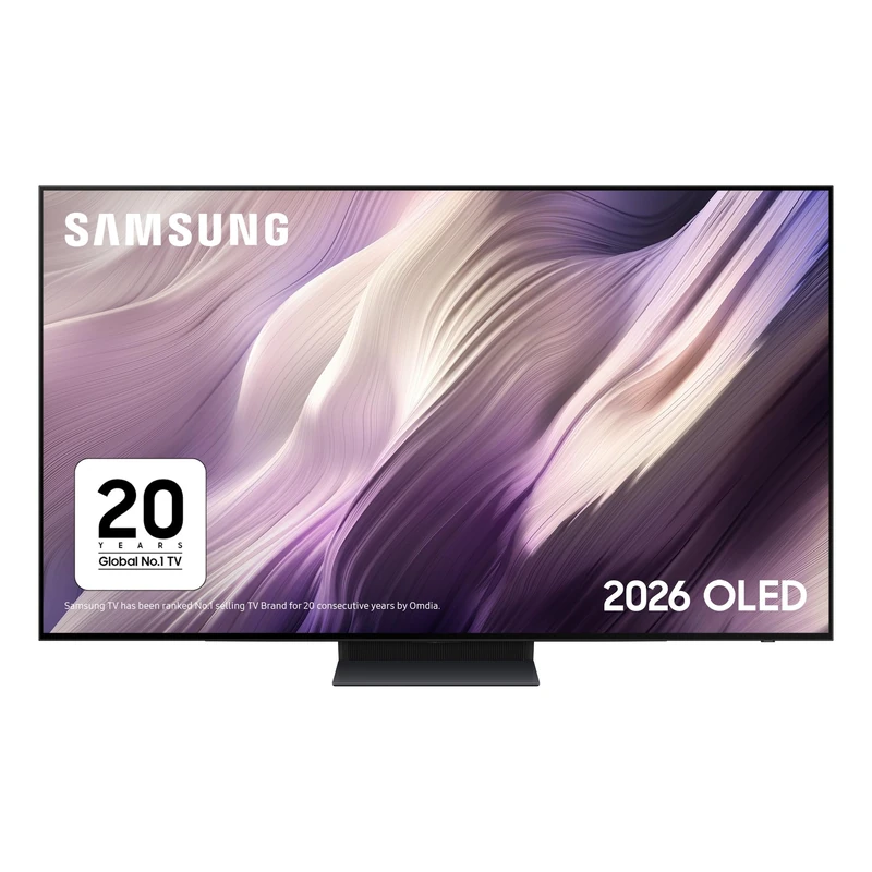 Samsung Smart TV 48-Inch S95H OLED 4K, Glare-Free, HDR 10+, Motion Xcelerator 165Hz, Dolby Atmos, Gaming Hub, FreeSync Premium Pro, G-Sync, Voice Control with AI(VAC), Alexa Built-in [2026]