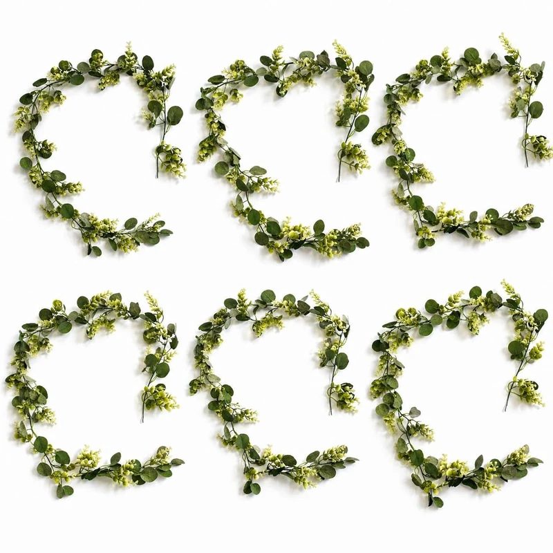 Multipack Leaf Design Artificial Hanging Plants - Image 1