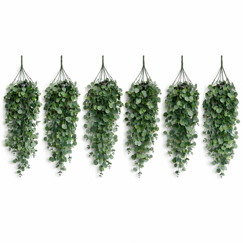 Multipack Leaf Design Artificial Hanging Plants - Image 1