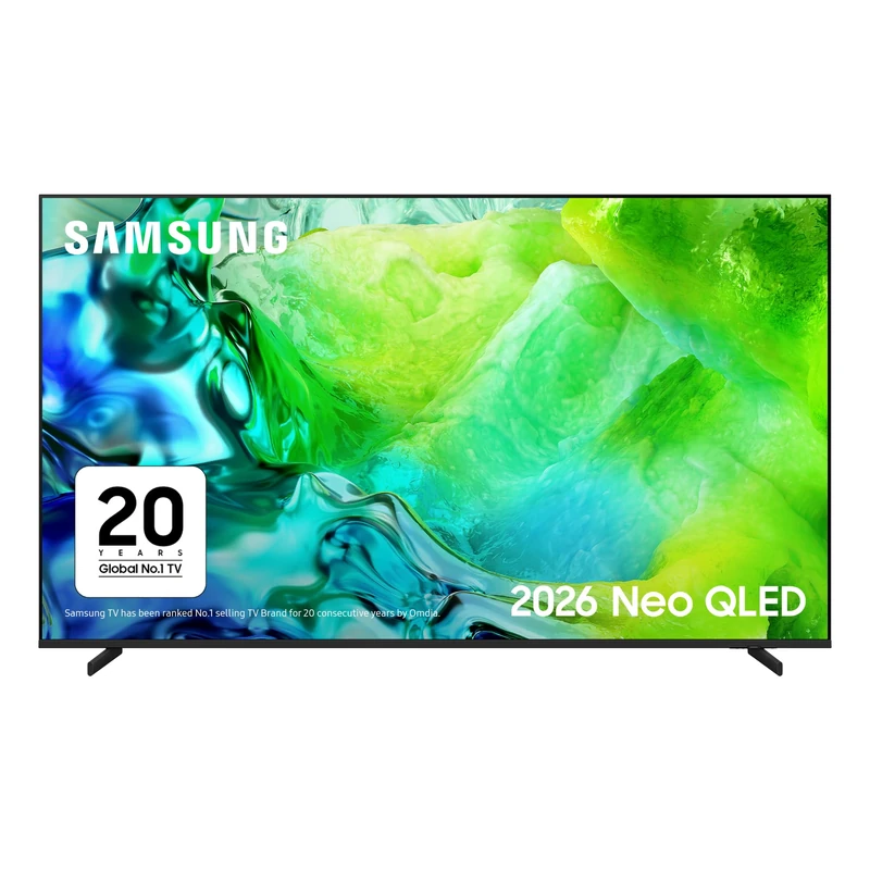 Samsung Smart TV 55-Inch QN80H Neo QLED 4K, Quantum Mini LED, NQ HDR+, Motion Xcelerator 144Hz, Dolby Atmos & OTS Lite, Gaming Hub, FreeSync Premium Pro, Knox Security, Vision AI, Alexa [2026]