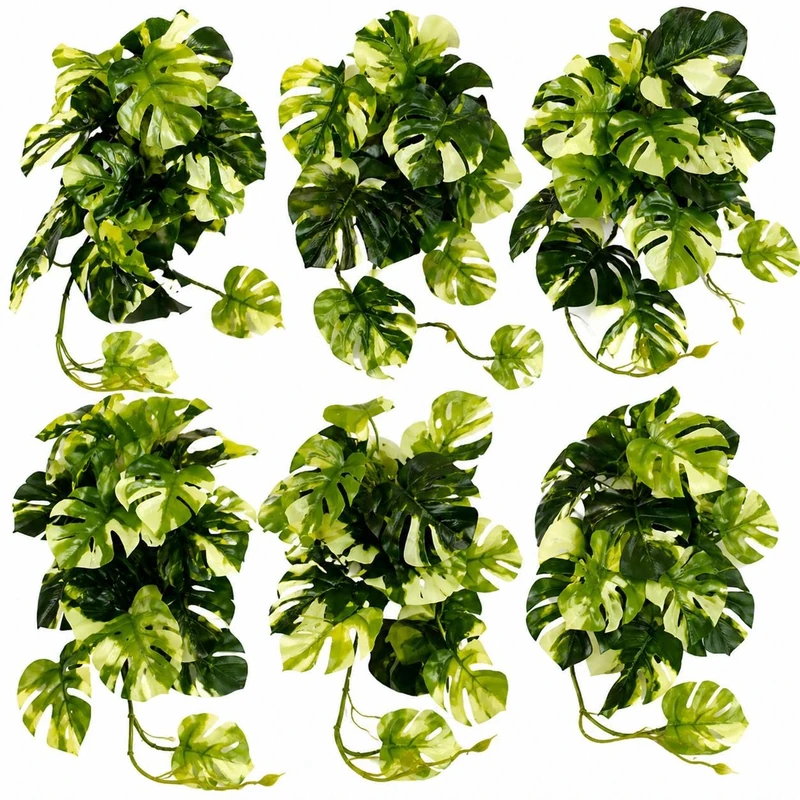 Multipack Leaf Design Artificial Hanging Plants - Image 1