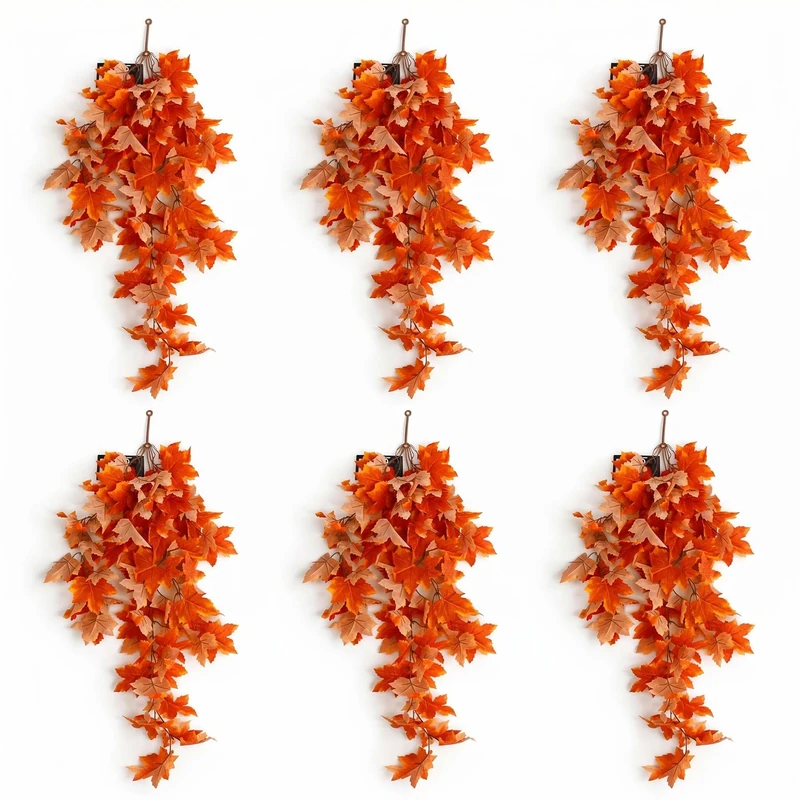 Multipack Leaf Design Artificial Hanging Plants