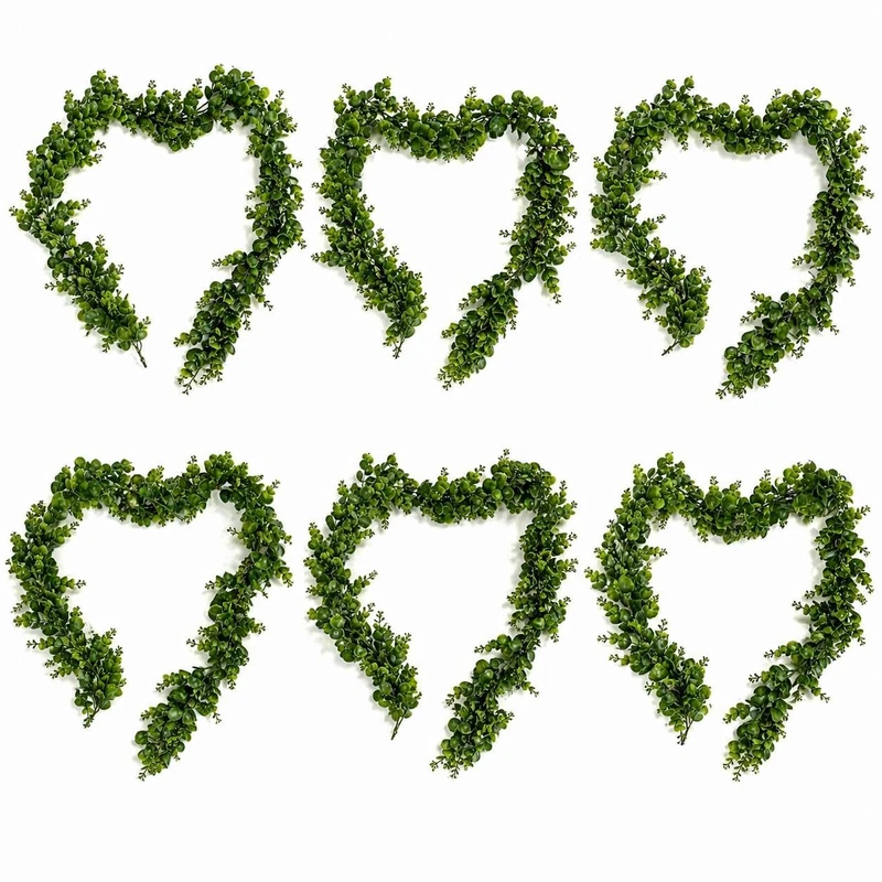 Multipack Leaf Design Artificial Hanging Plants - Image 1