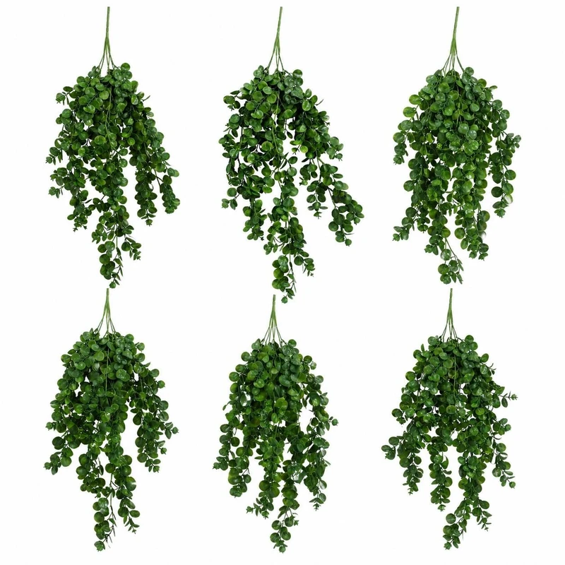 Multipack Leaf Design Artificial Hanging Plants - Image 1