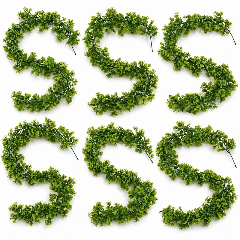 Multipack Leaf Design Artificial Hanging Plants