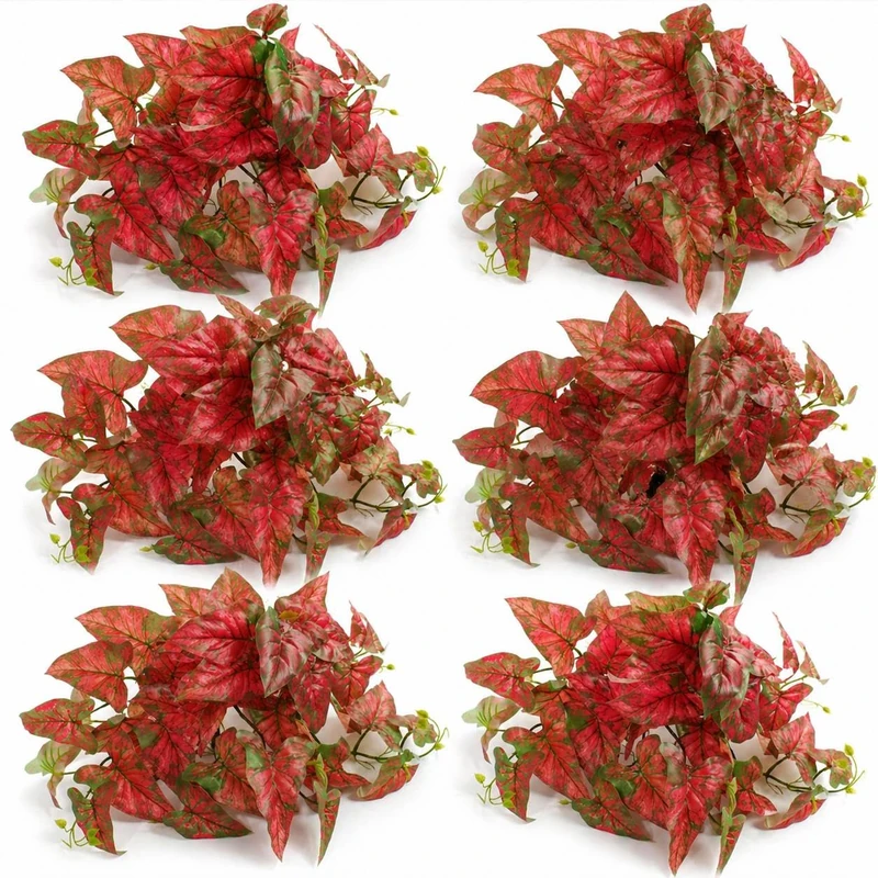 Multipack Leaf Design Artificial Hanging Plants - Image 1