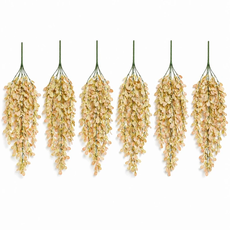 Multipack Leaf Design Artificial Hanging Plants - Image 1