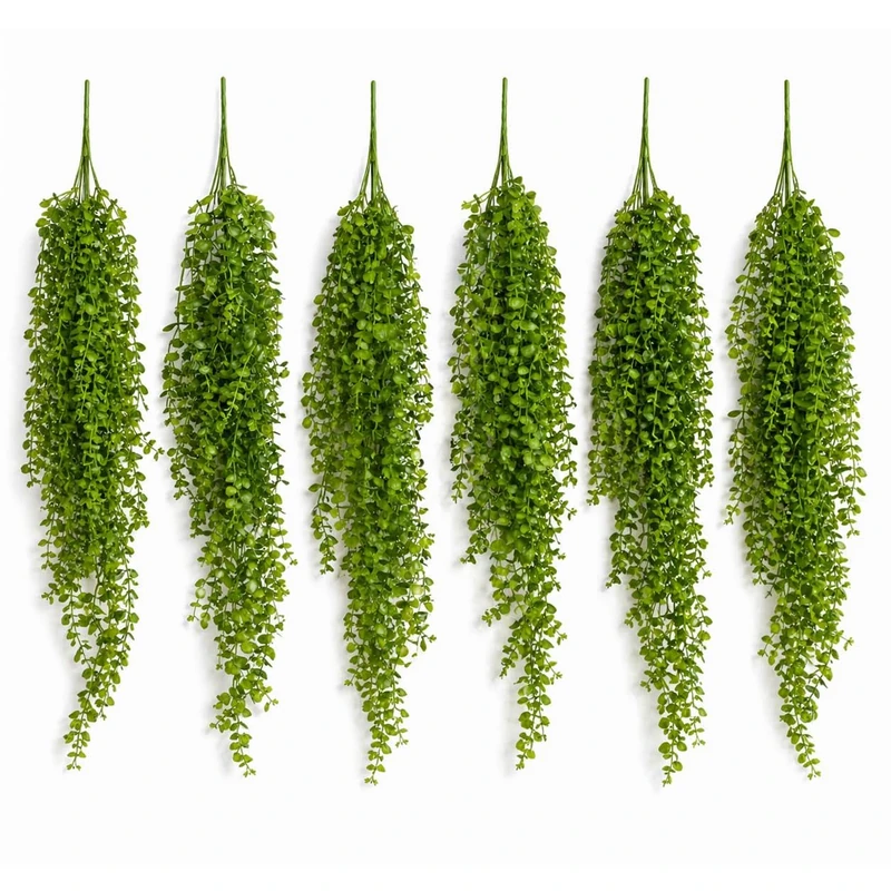 Multipack Leaf Design Artificial Hanging Plants - Image 1