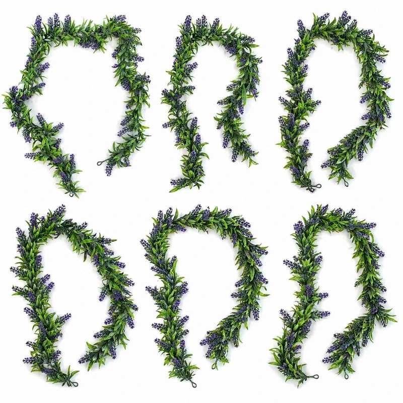 Multipack Leaf Design Artificial Hanging Plants - Image 1