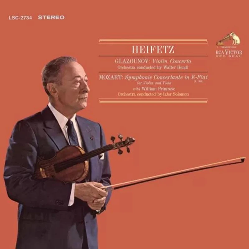 Heifetz: Glazounov - Violin Concerto/Mozart - Symphonie Concertante [VINYL]