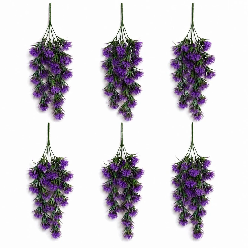 Multipack Leaf Design Artificial Hanging Plants - Image 1