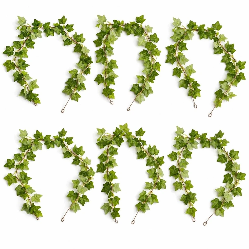 Multipack Leaf Design Artificial Hanging Plants - Image 1