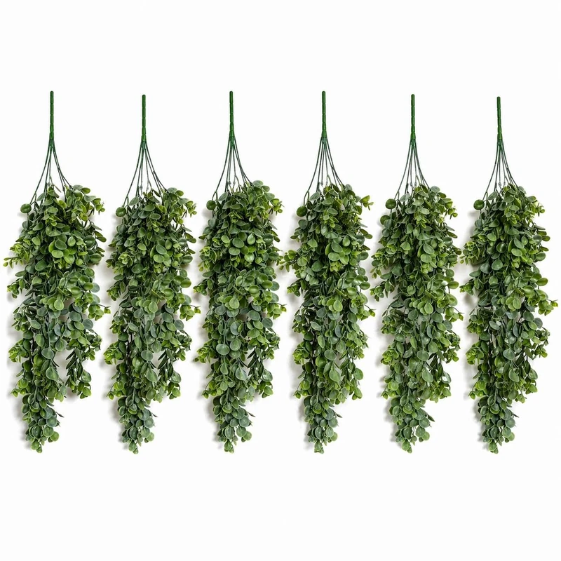 Multipack Leaf Design Artificial Hanging Plants - Image 1
