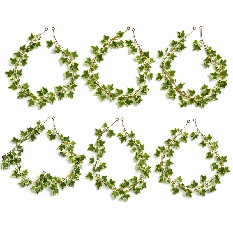 Multipack Leaf Design Artificial Hanging Plants - Image 1