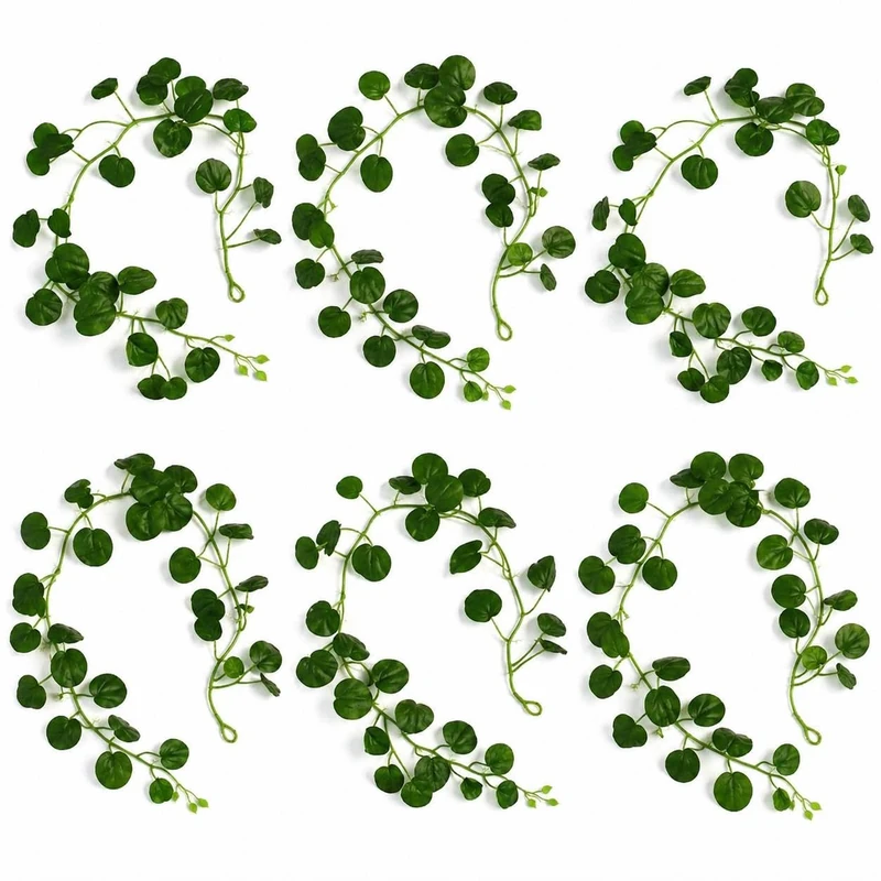Multipack Leaf Design Artificial Hanging Plants