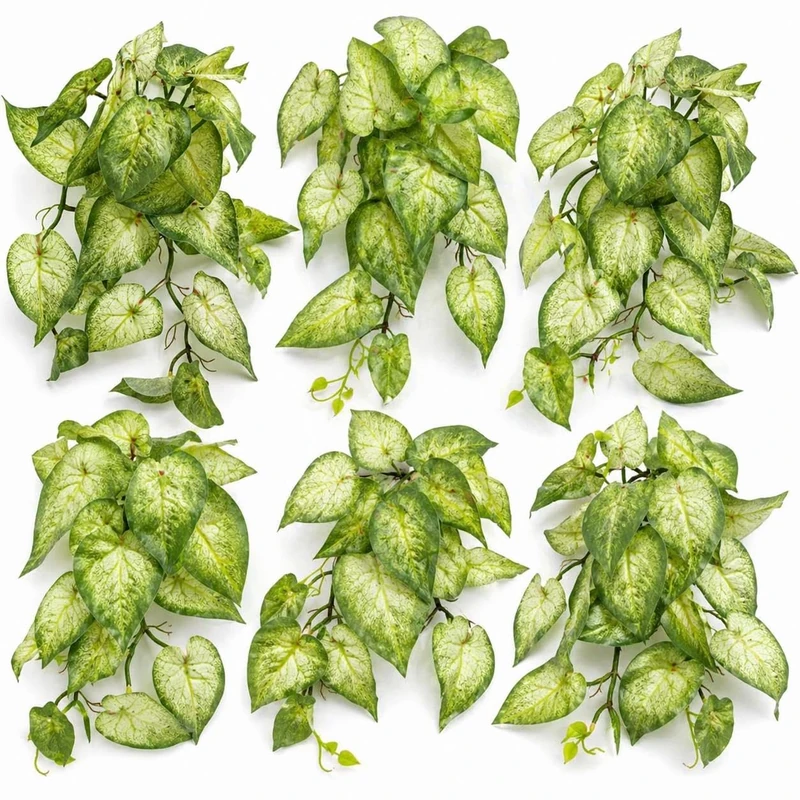 Multipack Leaf Design Artificial Hanging Plants