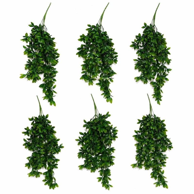 Multipack Leaf Design Artificial Hanging Plants - Image 1
