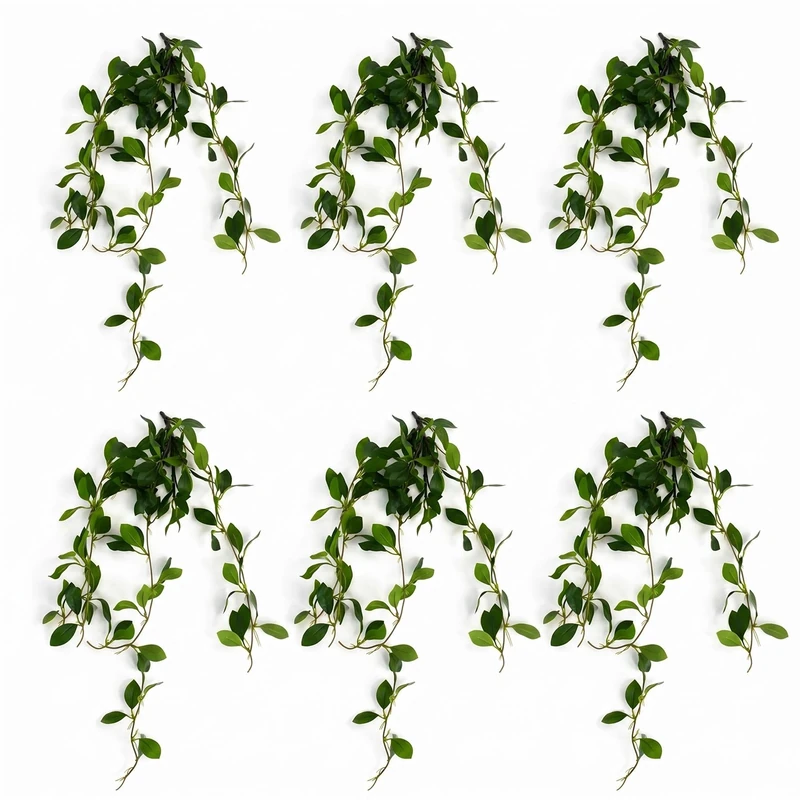 Multipack Leaf Design Artificial Hanging Plants - Image 1