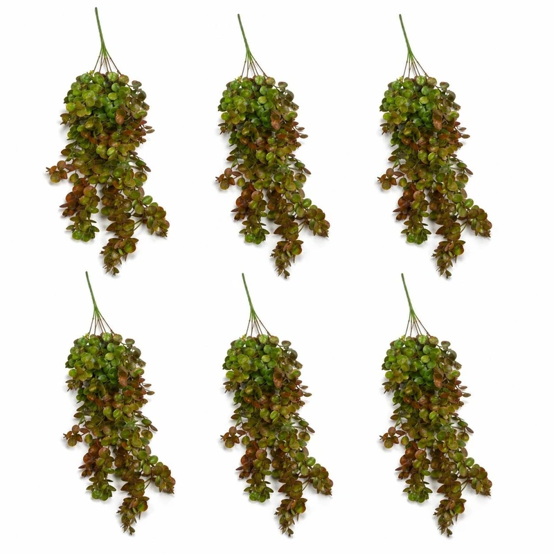 Multipack Leaf Design Artificial Hanging Plants - Image 1