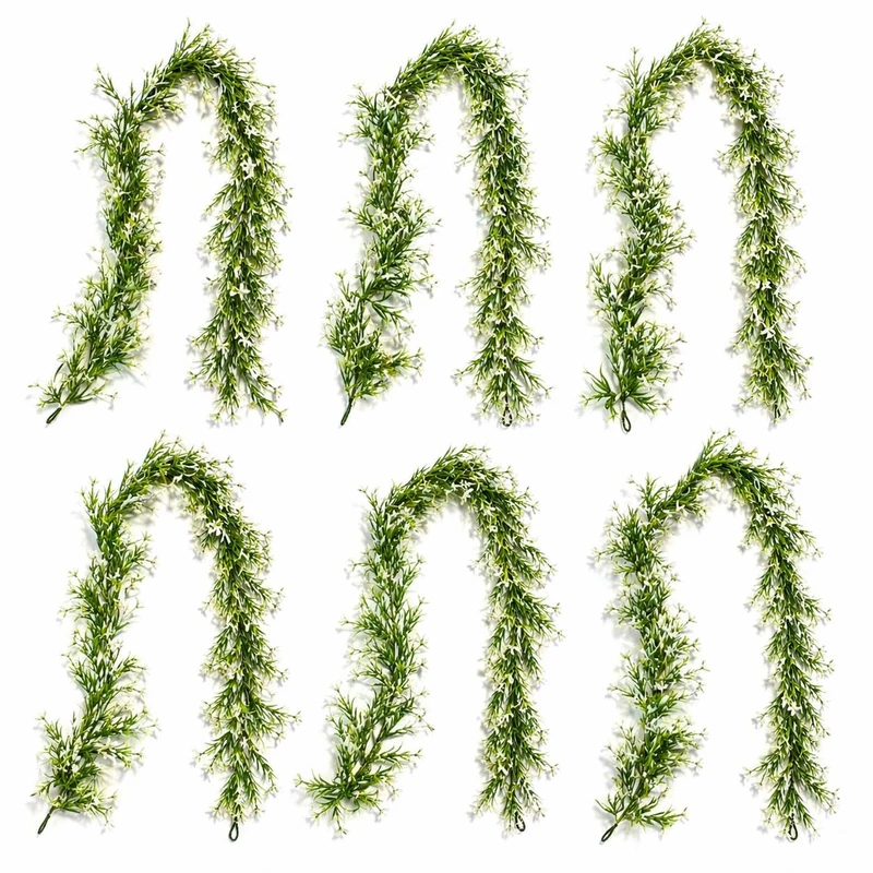 Multipack Leaf Design Artificial Hanging Plants - Image 1