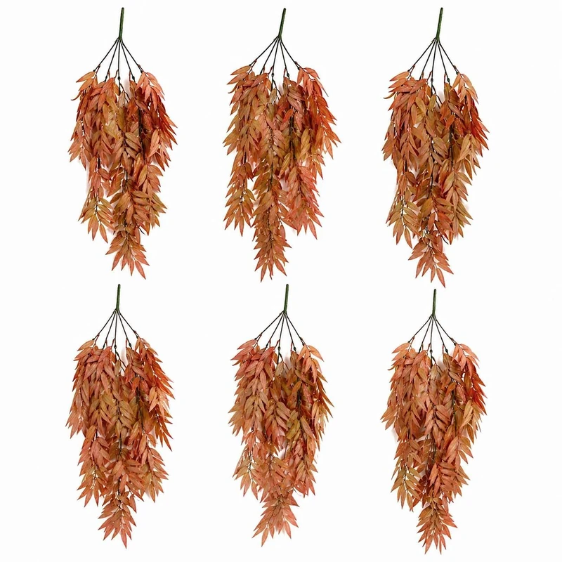 Multipack Leaf Design Artificial Hanging Plants - Image 1
