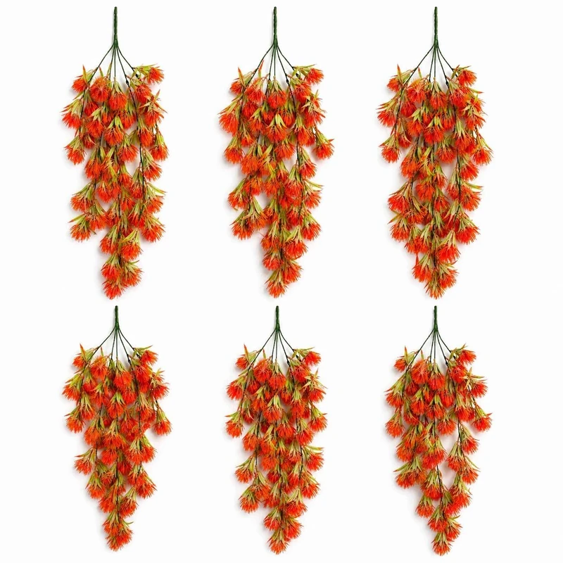 Multipack Leaf Design Artificial Hanging Plants - Image 1