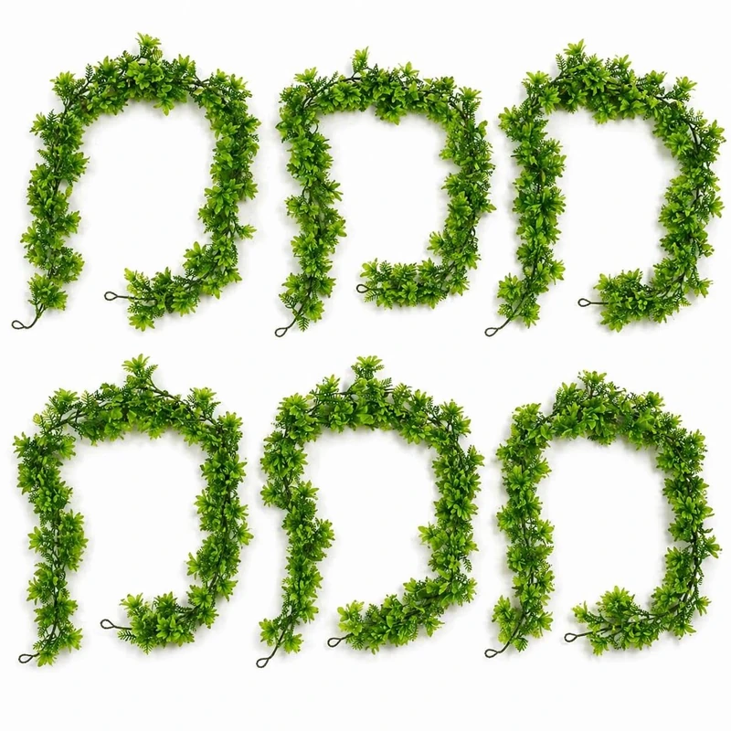 Multipack Leaf Design Artificial Hanging Plants - Image 1