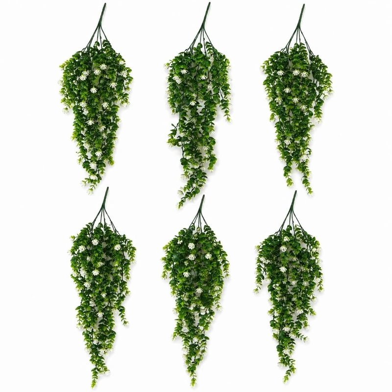 Multipack Leaf Design Artificial Hanging Plants - Image 1