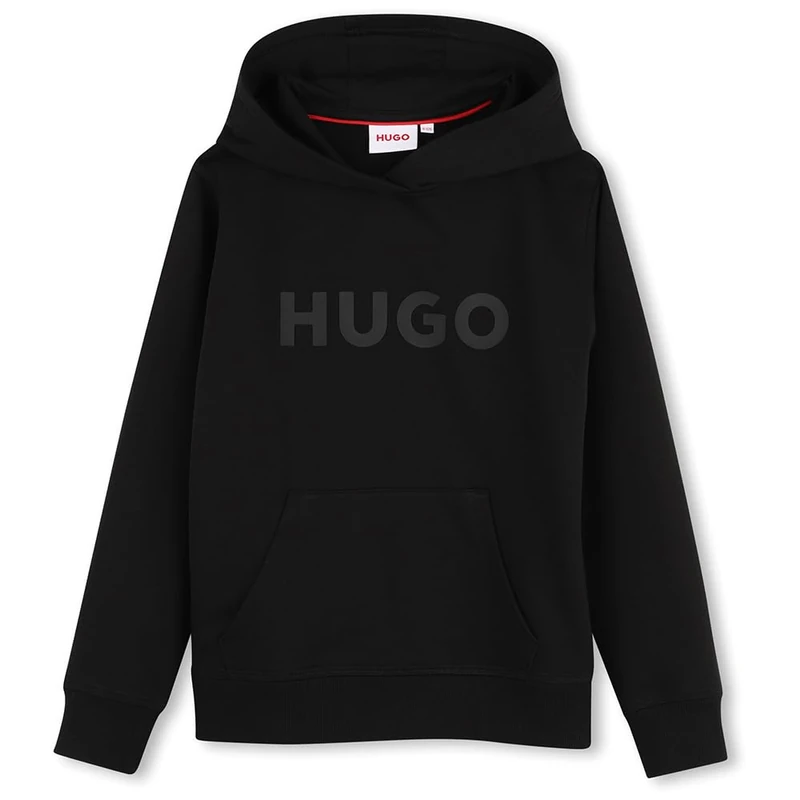 HUGO Hooded Sweatshirt Boy's, Black, Black, 16 Years