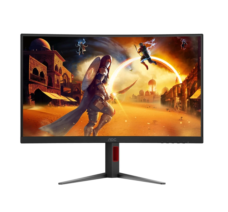AOC CQ27G4Z2AD 27 inch WQHD Monitor Curved, 260Hz, Fast VA Panel, 4ms GtG, Adaptive Sync, HDR400, FreeSync Premium, Height Adjustment, (2560x1440 HDMI 2x 2.0 DP 1x 1.4) Black - Image 1
