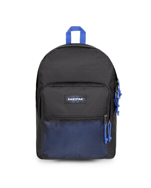 EASTPAK Pinnacle Backpack 38L (42 x 32 x 25.5 cm), Extra Large School & Travel Backpack, Durable Multi-Compartment Daypack with Organizer & Padded Straps - KONTRAST BLACK BLUE
