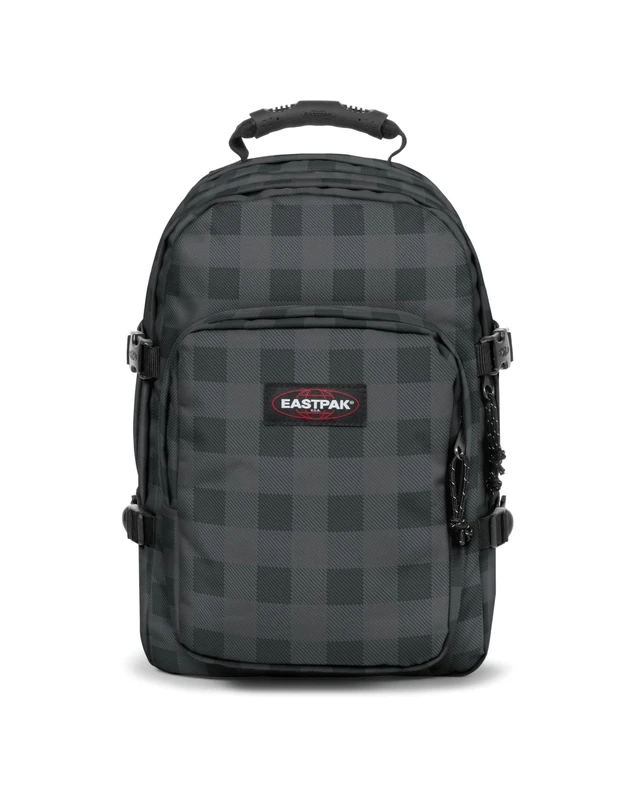 Eastpak Provider Backpack – 15 inch Large Laptop Backpack with Dual Compartments and Organiser, 35 L Capacity, 44 x 31 x 25 cm - Checker Grey - Image 1