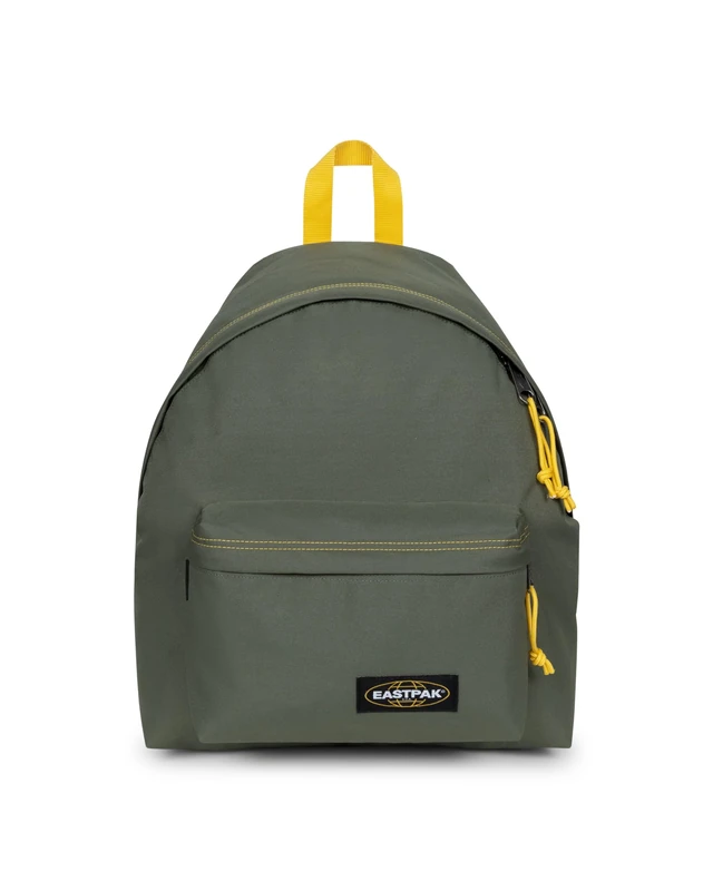 Eastpak Padded Pak’r Backpack 24L (40 x 30 x 18 cm), Durable Water-Resistant School & Travel Daypack, Lightweight Classic Backpack with Padded Straps & Front Pocket - Kontrast Khaki Yellow