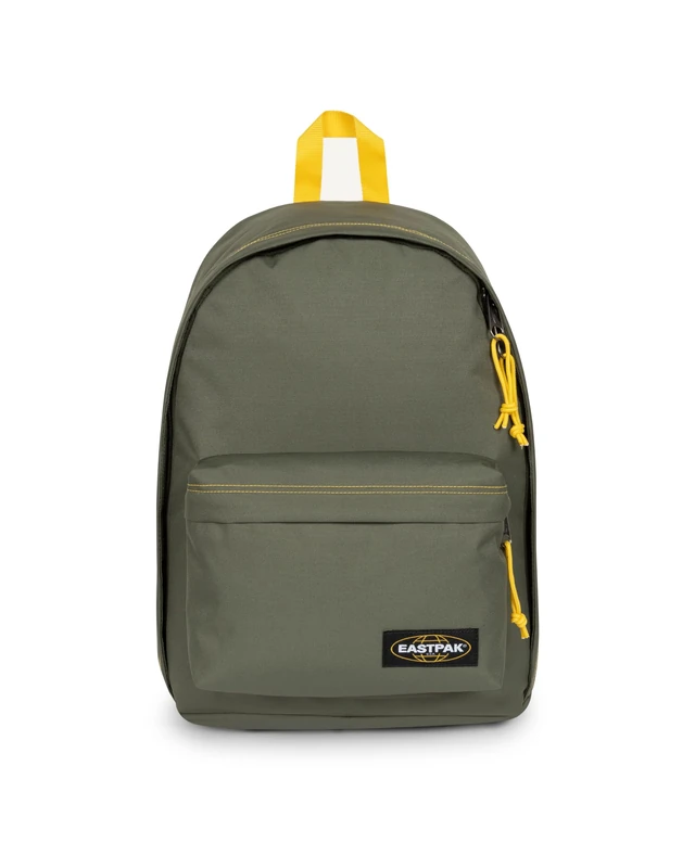 Eastpak Out of Office Backpack 27L (44 x 29.5 x 22 cm), Laptop Backpack 13-15", Durable Water-Resistant School & Work Daypack with Padded Straps - Kontrast Khaki Yellow - Image 1