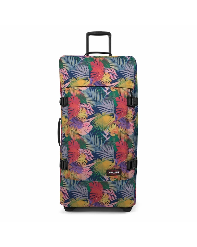 Eastpak Tranverz L Suitcase – Large Travel Luggage with TSA Lock, Dual Compartments, 121 L Capacity, 79 x 40 x 33 cm - Brize Retro Navy
