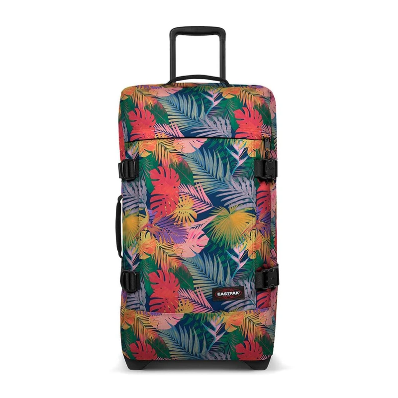 Eastpak Tranverz M Suitcase – Medium Travel Luggage with TSA Lock, Dual Compartments and Compression Straps, 78 L Capacity, 67 x 35.5 x 30 cm - Brize Retro Navy - Image 1