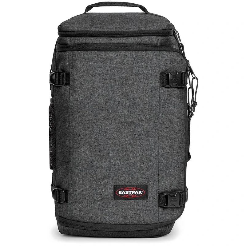 Eastpak Carry Pack Duffel Bag – Travel Holdall with 17 Inch Laptop Sleeve, Carry-On Compatible Design, 45 L Capacity, 53 x 29 x 21 cm - Black Denim