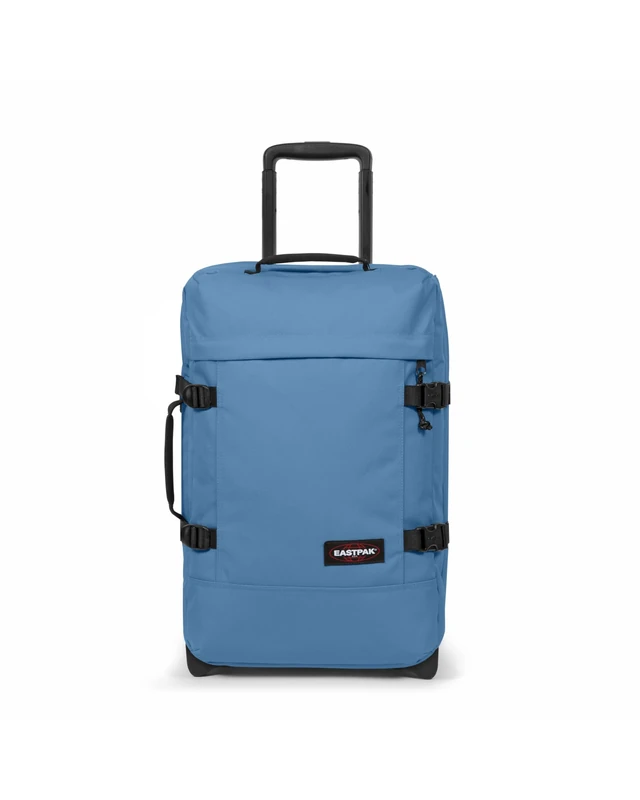 Eastpak Tranverz S Suitcase – Carry-On Travel Luggage with TSA Lock, Dual Compartments and Compression Straps, 42 L Capacity, 51 x 32.5 x 23 cm - Aviator Blue