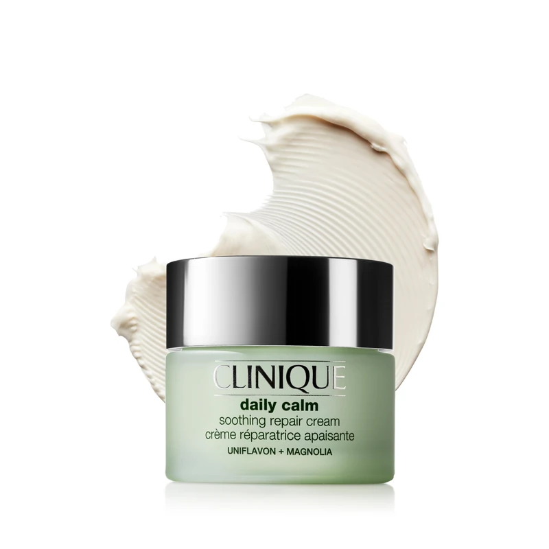 Clinique Daily Calm Soothing Repair Face Cream for Sensitive Skin and Redness with Hyaluronic Acid + Ceramides | Skin Barrier Moisturiser