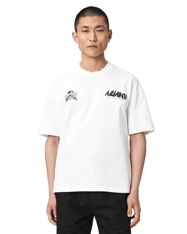 AllSaints Chromium SS Crew